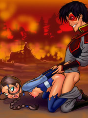 Slutty katara loves fucking with boys as well as with girls