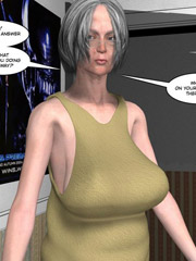 Horny 3d dude gets caught while watching girl striptease via webcam. tags: perky tits, tight panties, naked girl.