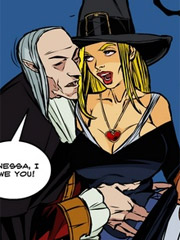 Hot quickie with a witch